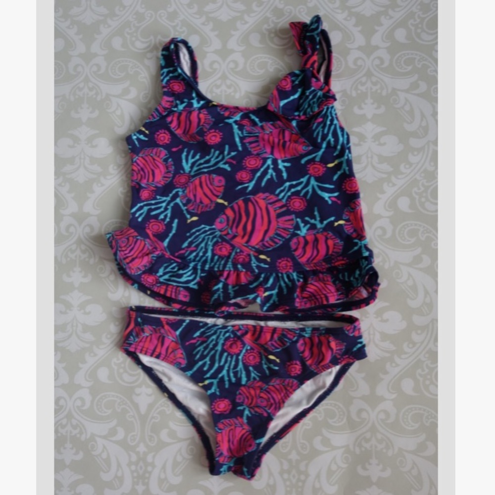 Lilly Pulitzer 2 piece swimsuit set Size 5